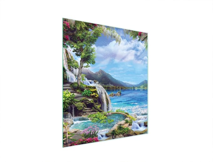 TMK ArtDeko - Snijplank - Glas - 45x52 cm - Hartvormige Rand