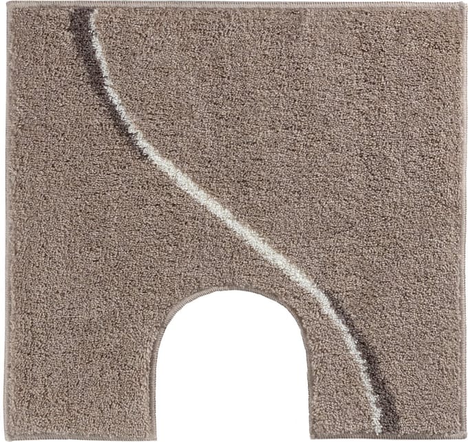 Casilin Carve WC-mat - 60 x 55 cm - Met uitsparing - Antislip - Zand