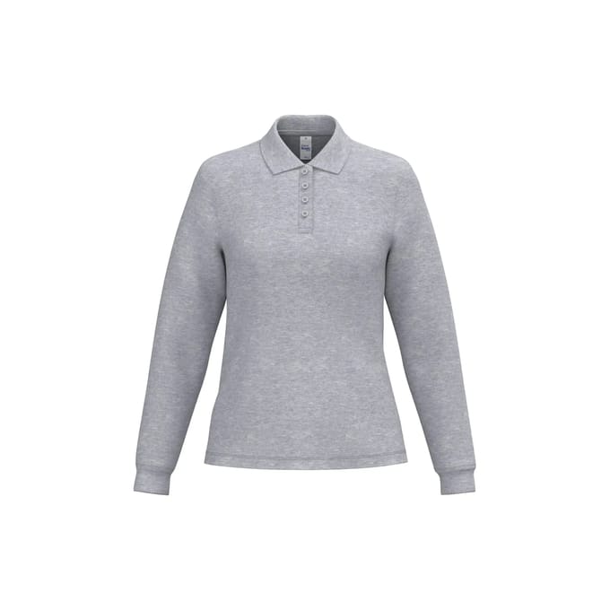 Polo met lange mouwen voor dames iDeal Basic Brand