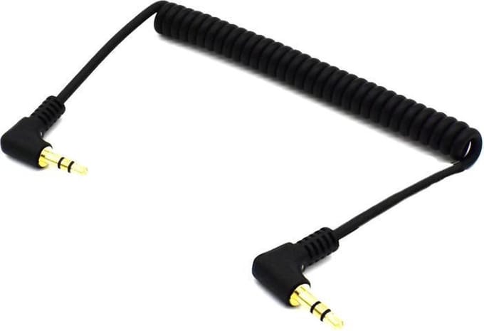 DrPhone AUX10 - Aux 3.5mm naar Aux 3.5mm Haaks - M/M uittrekbare kabel - Auto - Smartphone - Stereo - Tablet - Desktop PC