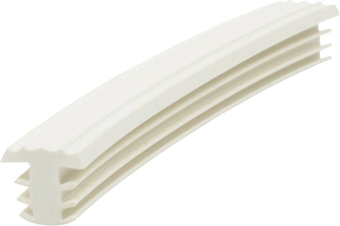 Traptrede Profiel Rubber Wit, 25 Meter