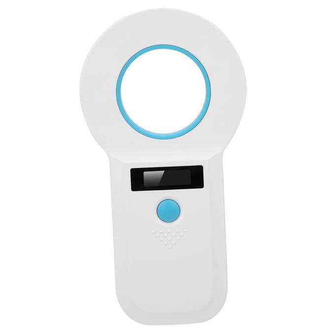 Dierentaglezer Huisdier Microchip Scanner voor RFID 34.2Khz/125Khz Oplaadbaar Ondersteuning voor EMID/FDX?B white