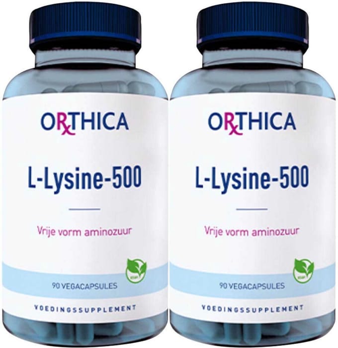 Orthica L-Lysine-500 - 2 x 90 capsules - Voordeelverpakking