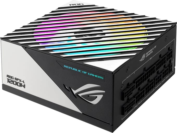 ASUS ROG Loki SFX-L 1200 Voeding - 1200 Watt - 120 mm - ATX 3.1 - 80 Plus 80 PLUS Titanium