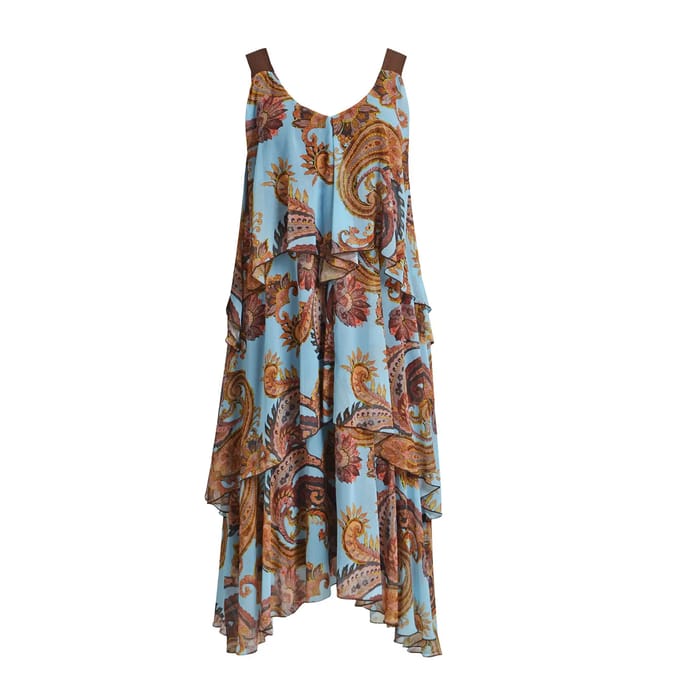 Dames jurk met paisleyprint Mat Fashion