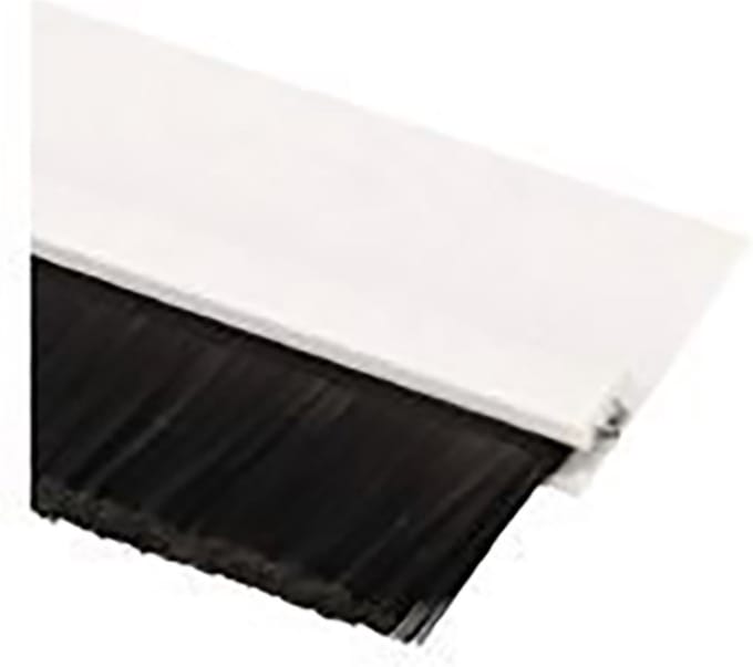 Zelfklevend Tochtprofiel Binnendeur met Borstel - Wit - 42mm x 1m - Tochtstrip
