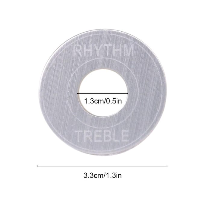 2 stuks Gitaar Tuimelschakelaar Ring Aluminium 3-weg Tuimelschakelaar Wasmachine Pickup Selector Ring zwart