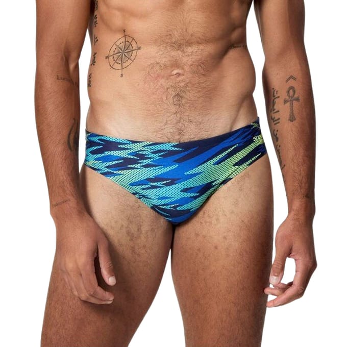 Speedo Printed Hyperboom Splice Brief Zwemslip Heren - Maat L