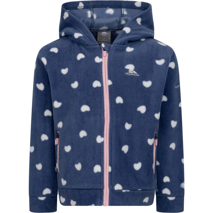 Trespass Meisjes Breigh Fleece Jas (Blauwsteen)