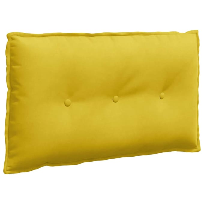 vidaXL - Rugkussen - Geel - 80 - x - 50 - x - 19 - cm - Corduroy - stof