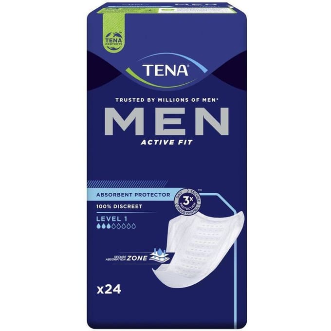TENA Men Active Fit Absorbent Protector Level 1 750651 24 Overige