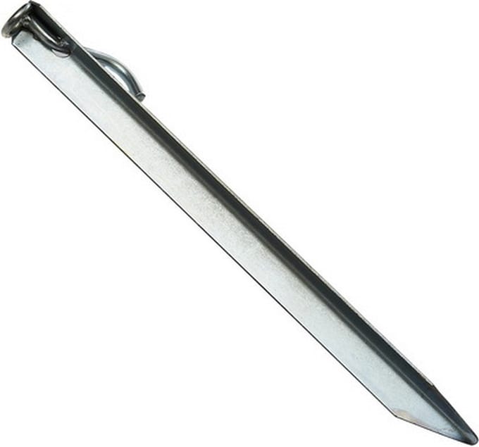Tentharing stormband - 30x - gegalvaniseerd staal - 38 cm - haak - oog