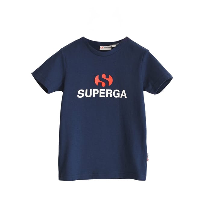 Superga Kinderen/Kinderen Logo T-shirt (Marine)