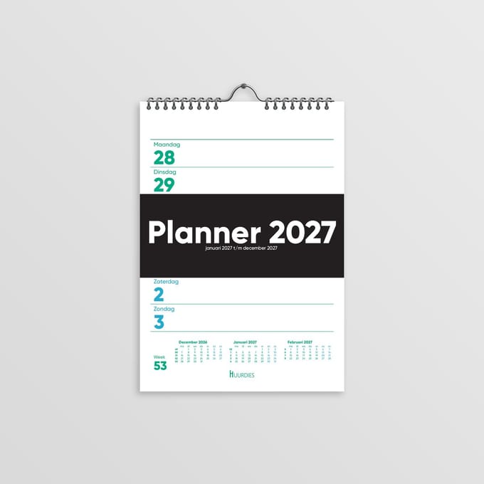 Huurdies® weekkalender - A5
