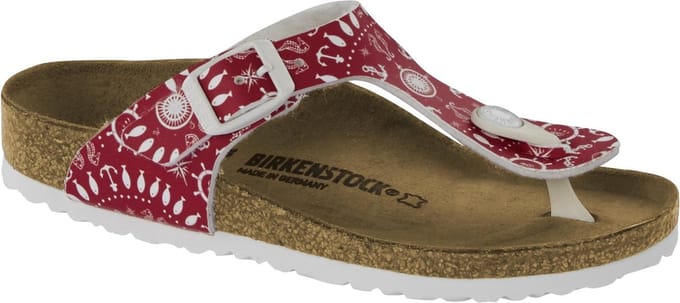 Birkenstock - Gizeh Nautical Print Red- Small - maat 30