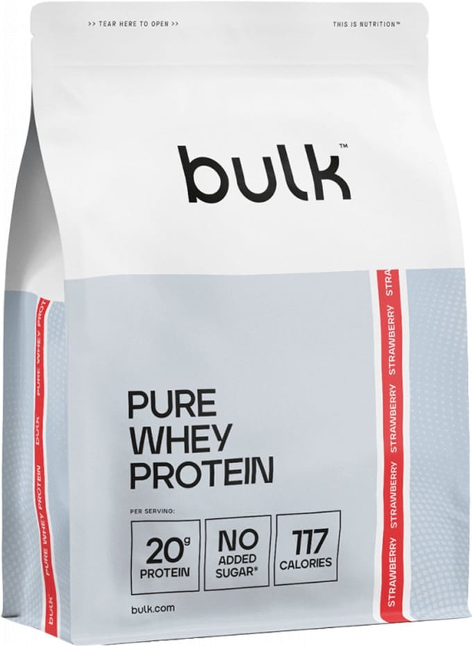 Bulk Pure Whey Protein (450g) Strawberry - Eiwitten - Wei-eiwit concentraat