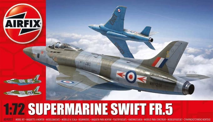 Airfix Modelbouwpakket Militaire voertuigen - 04003 Supermarine Swift FR.5 Straaljager Plastic - 1:72 - Modelbouw