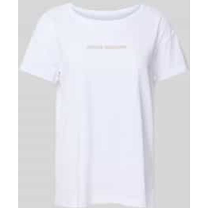 T-shirt met labeldetail