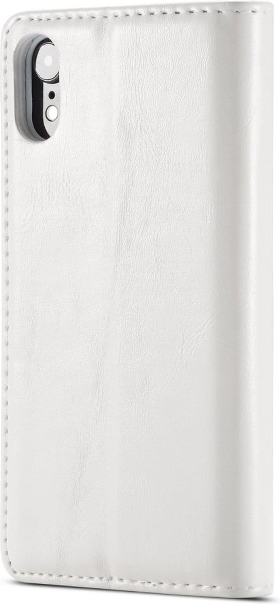 Caseme Kunstleer Wallet pasjeshouder hoesje geschikt voor iPhone XR case - wit