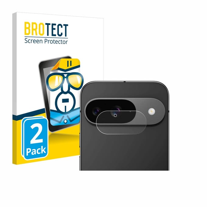 BROTECT - Screenprotector voor Google Pixel 9 (ALLEEN Camera Lens) - Folie Beschermfolie transparant 2 Stuks