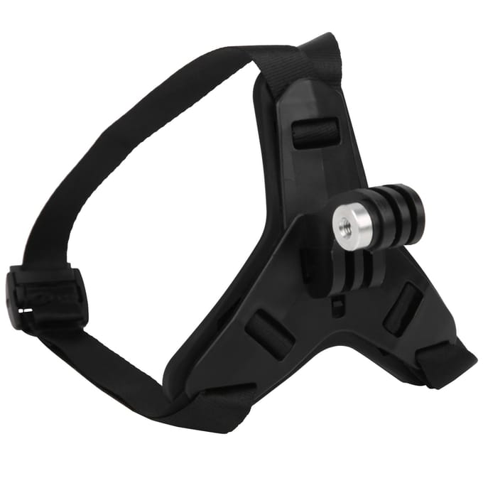 Support de mentonnière avant pour casque de moto, support de fixation à sangle fixe pour GoPro Hero 9 8 7 6 5 Black noir