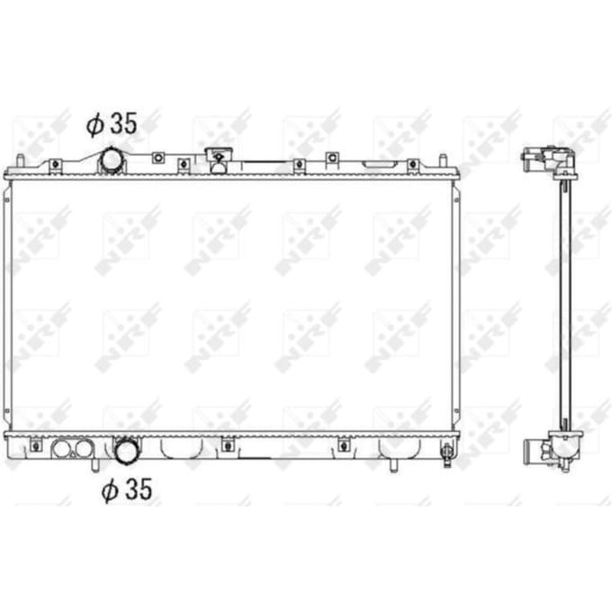 Radiator, motorkoeling NRF 53522