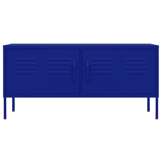 vidaXL - Tv-meubel - 105x35x50 - cm - staal - marineblauw