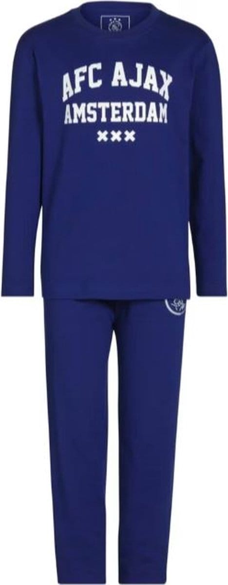 AFC Ajax Pyjama - Maat 116/122 - Blauw - 100% katoen