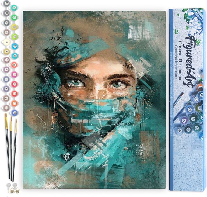Figured'Art Schilderen op Nummer Volwassenen - Acrylverf Kit DIY - 40x50cm