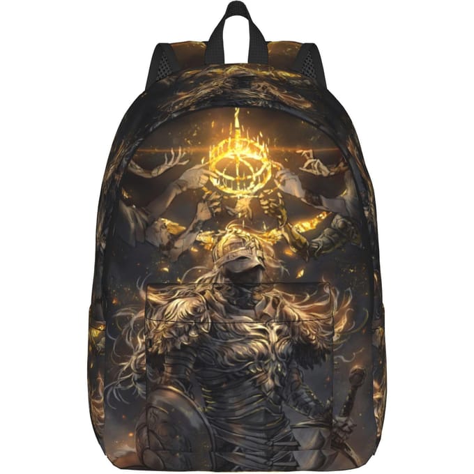 Mode Elden Ring Rugzak Mochilas Effen Middelbare School Grote Capaciteit Rucksack (as the picture,18 inches)