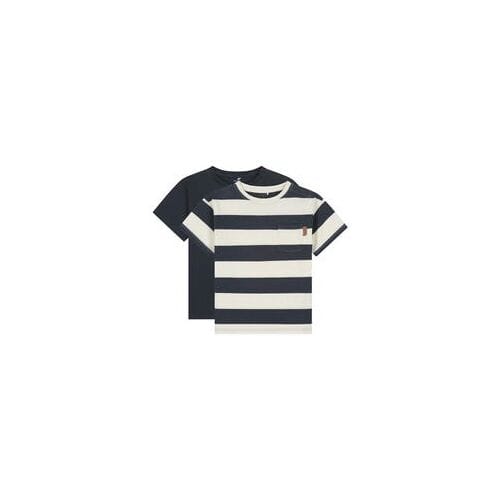 Prénatal peuter T-shirts 2 stuks Dark Bluegrey 80 heren