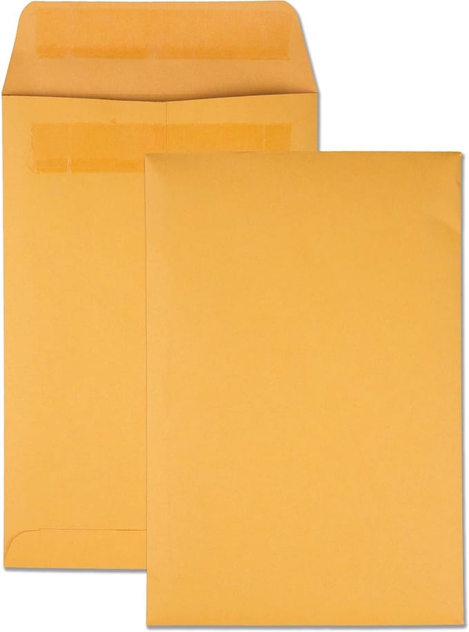 Catalogus Enveloppen Kraft Bruin 6x9 Inch - 100 Stuks - Zelfsluitend