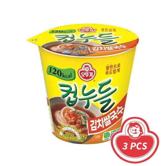 Ottogi Cup Noodles Kimchi Rijstnoedels 34,8g (2 opties) 5PCS
