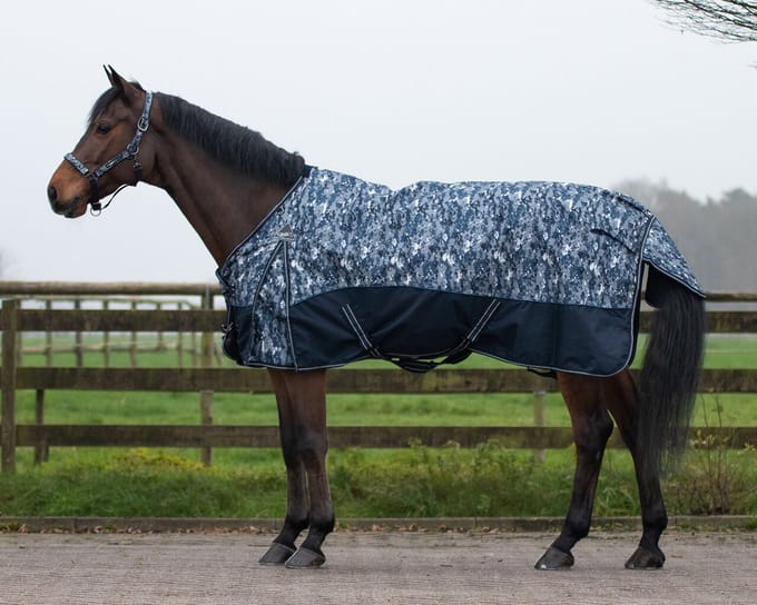 QHP Winterdeken turnout luxe 300gr 60/90 cm Grijs