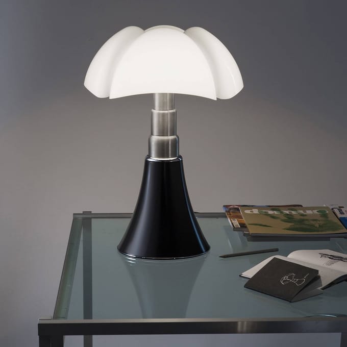 Martinelli Luce LED tafellamp Pipistrello Med, bruin, dimbaar.