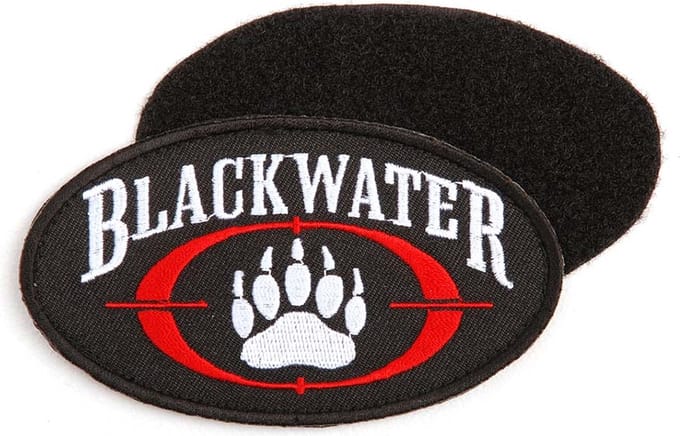 Embleem stof blackwater met klittenband