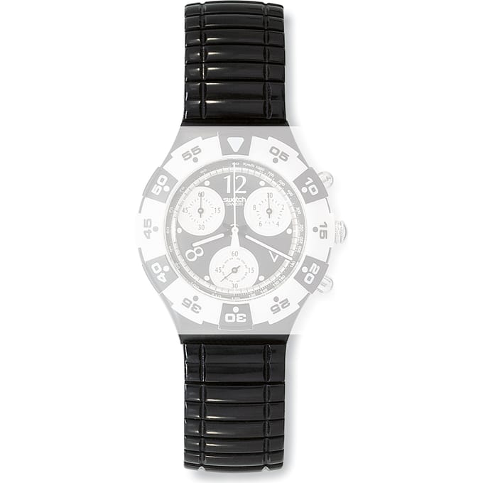 Swatch Plastic - Auto/Scuba/Chrono - SA/SC/SD/SE/SH/SO/ST ASEB100 SEB100 Black Jack Large band