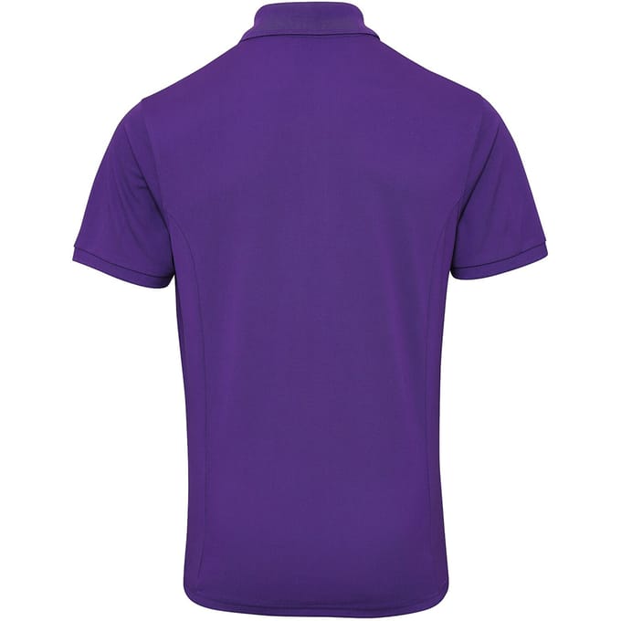 Premier Heren Coolchecker Plus Pique Polo Met CoolPlus (Paars)
