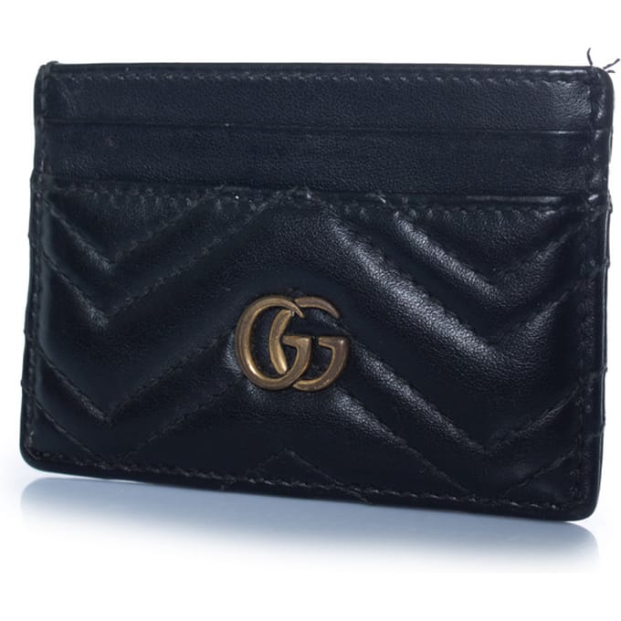Gucci, GG Marmont kaarthouder in zwart