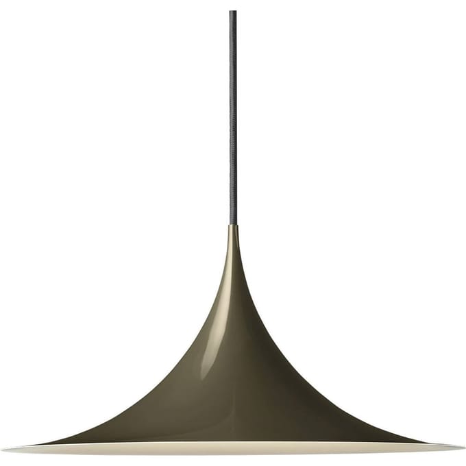 Gubi Hanglamp Semi, Ø 30 cm, glanzend cacaobruin