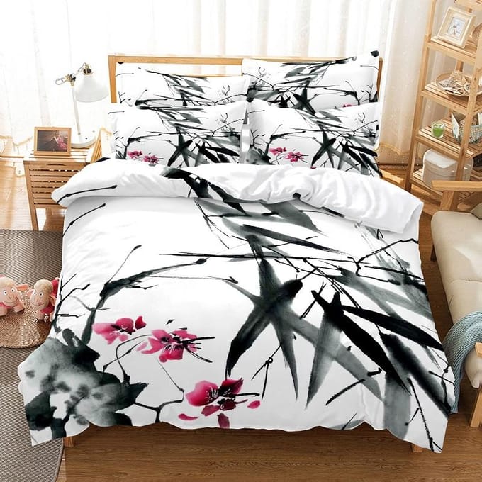 beddengoedset dekbedovertrekset 3d beddengoed digitale print bedlinnen queensize beddengoedset modieus design EU single(135x200cm) gray