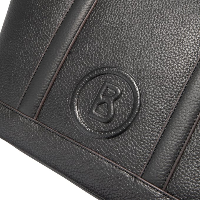 Bogner Leren Schoudertas Bozen Zeta Shopper Black Zwart