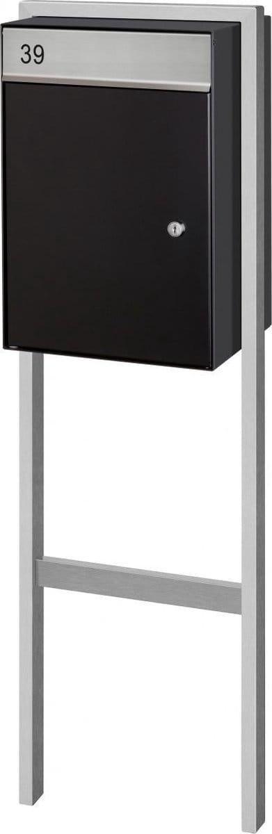 Brievenbus (Zwart) vrijstaand model