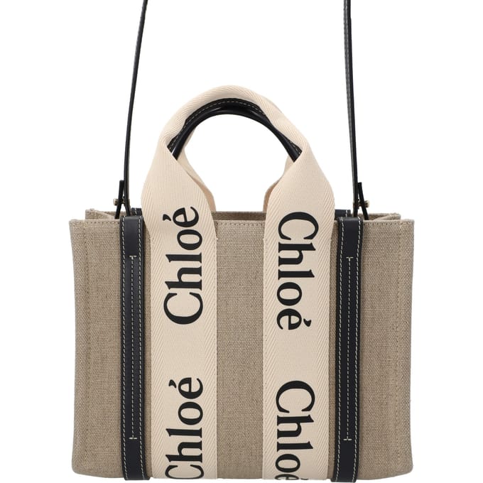 Chloé Kleine Woody Tote Bag Zwart