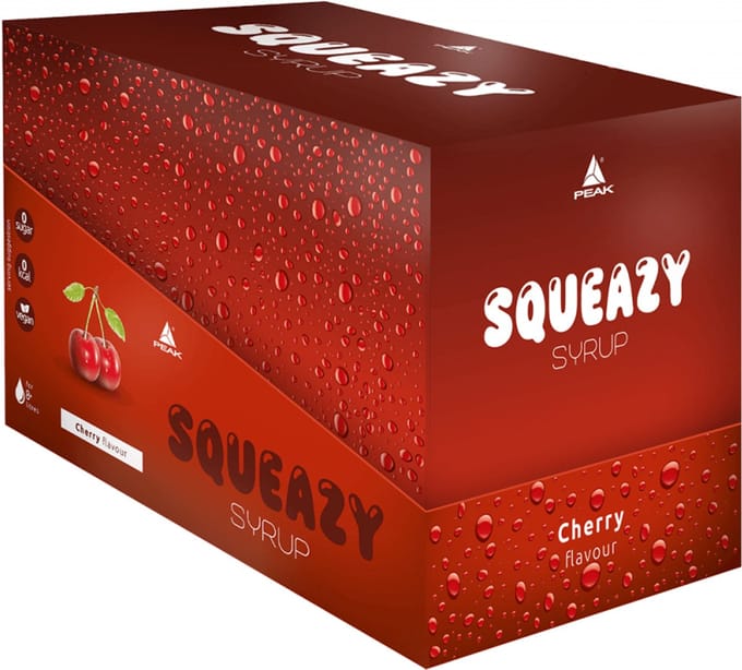 Peak Squeazy Syrup (10x65ml) Cherry - Functionele voeding - Smaakstoffen/zoetstoffen