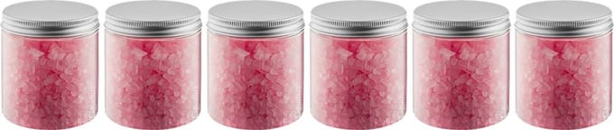 Claudius Badzout Rozen - 300 gram - Pot met aluminium deksel - Set van 6 stuks