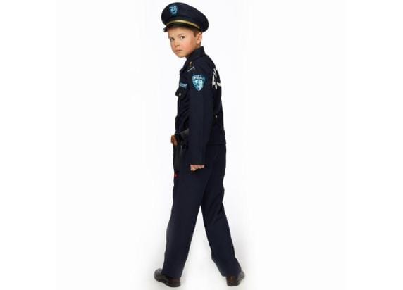 Politie jongen met kepie - Maat 152