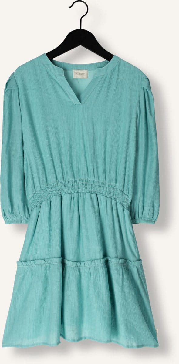Ai&Ko Arielle Crinkle Vis 529 G Meisjes - Jurk - Mint - Maat 152