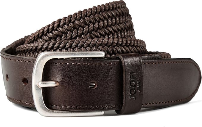 Joop! Jeans Riem Leder - Jongens - 100 cm - d'brown