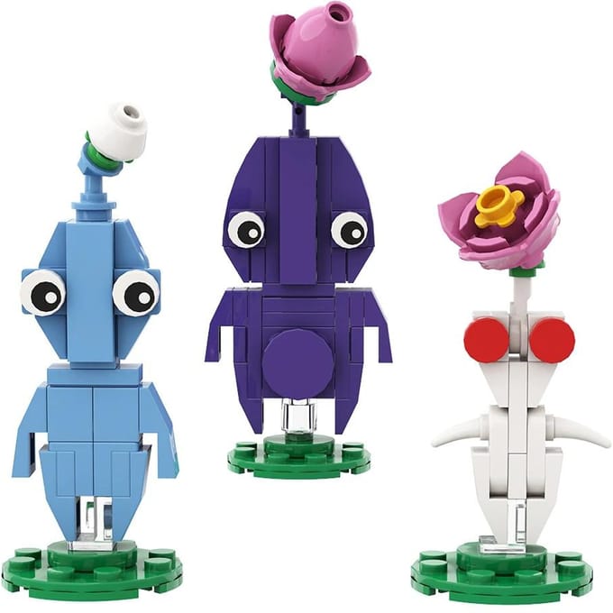 MOC Anime Pikmined Hocotate Olimar Asteroïde Bakstenen Set Monster Spel